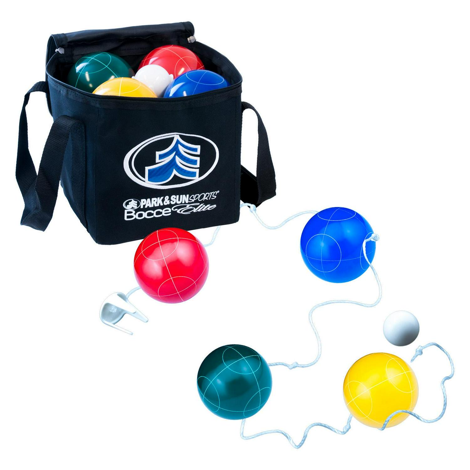 Park and Sun Sports Bocce Elite Pro 109mm Set with Deluxe Carrying Bag | BB-109E