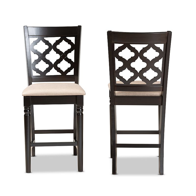 Baxton Studio Ramiro Counter Stool 2-piece Set