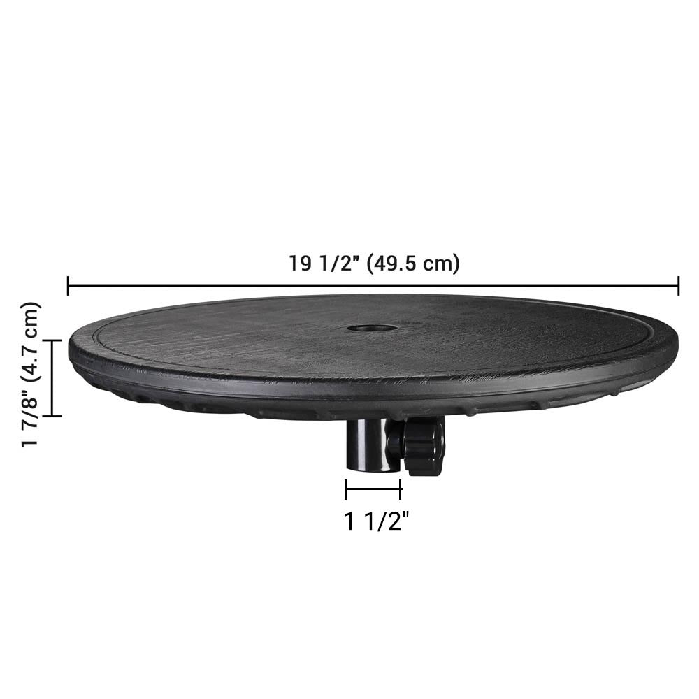 Yescom Round Umbrella Table Tray with Hole D1 1/2