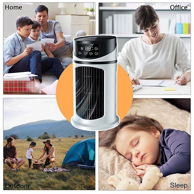 2023 New Mini Air Cooler Home Portable Air Conditioner Office Desktop Refrigeration Fan Air Humidifier