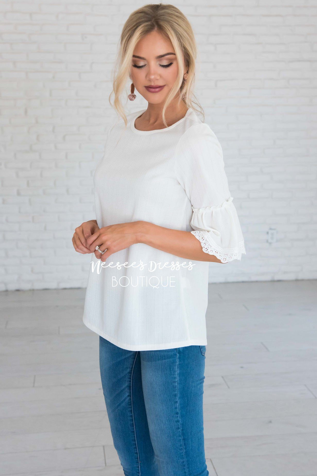 Just One Wish Bell Sleeve Top