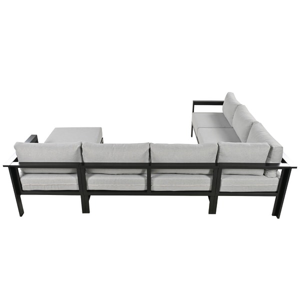 5 Pieces Outdoor Ushaped Sectional Sofa Set