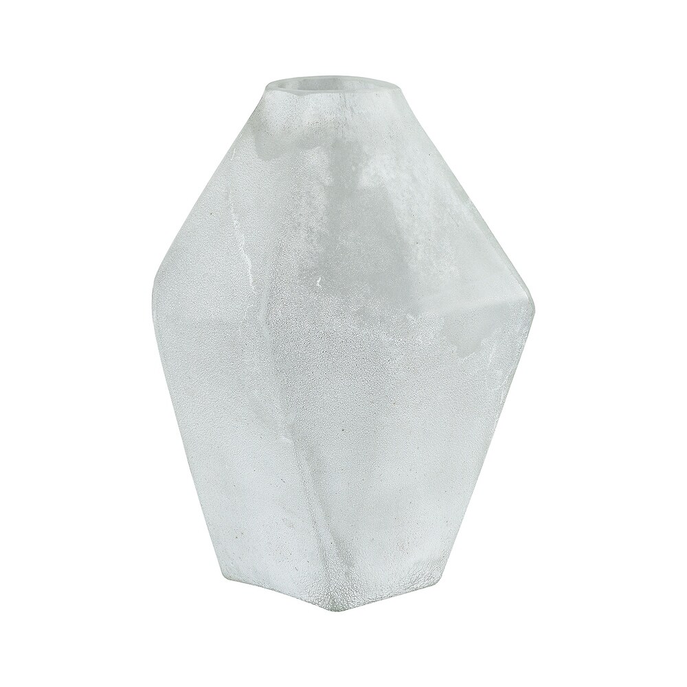 Elk Home Studio Frosted White Glass 6.75 Inch Wide Vase