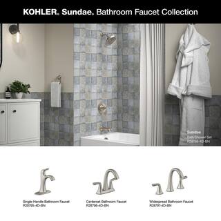 KOHLER Sundae Single-Handle 3-Spray Tub and Shower Faucet 1.75 GPM in Vibrant Brushed Nickel (Valve Included) R28798-4G-BN