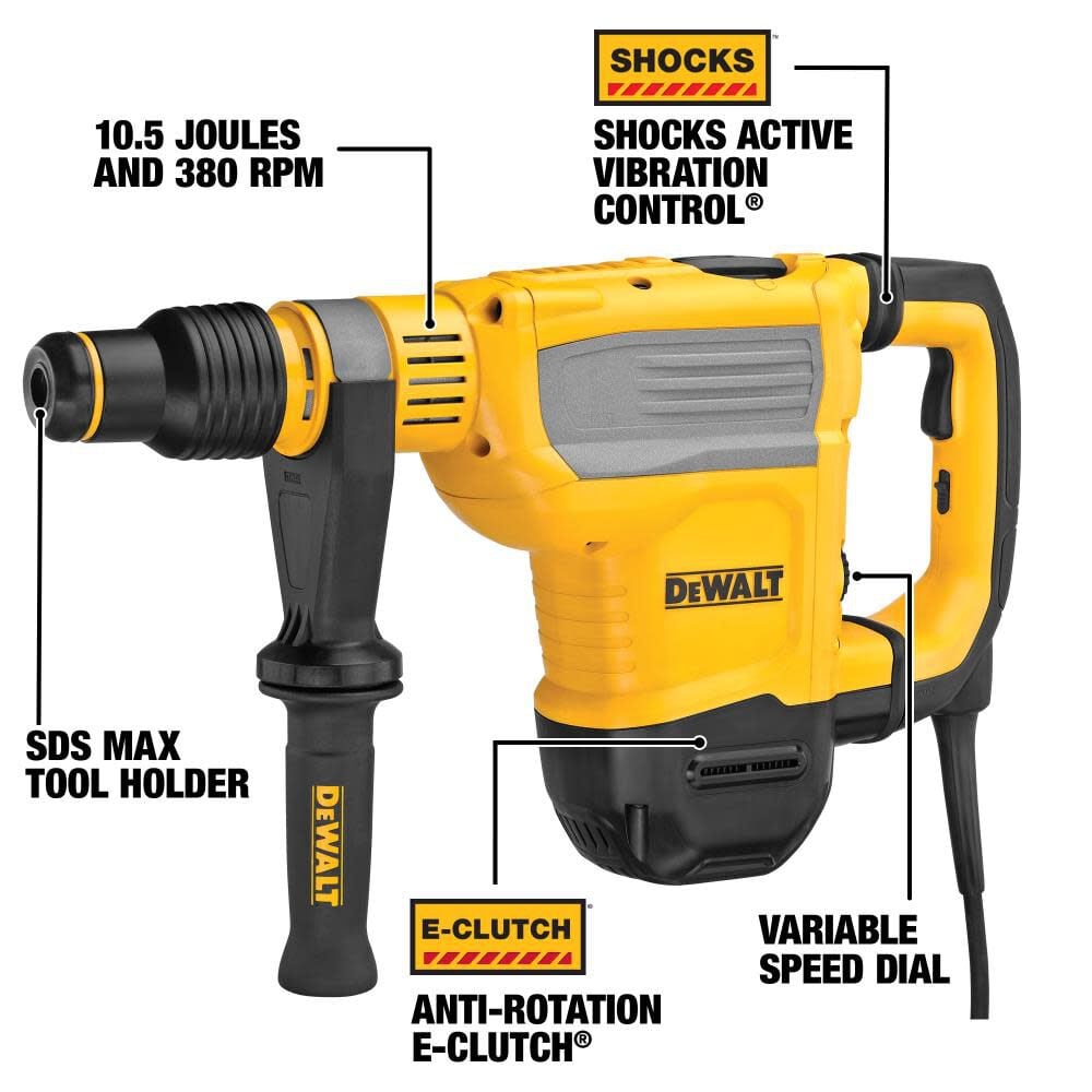 DEWALT 1-3/4 in SDS MAX Combination Rotary Hammer Kit D25614K from DEWALT