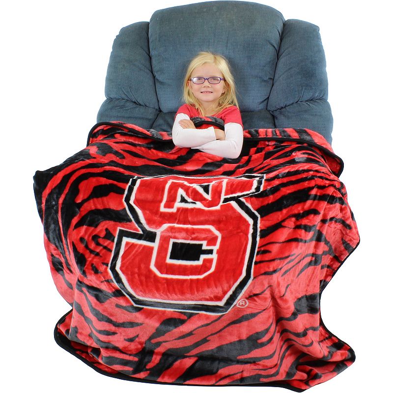 NCAA North Carolina State Wolfpack Soft Raschel Throw Blanket