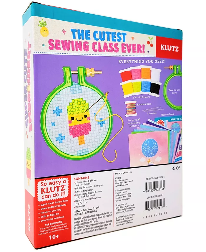 Klutz Super Cute Embroidery Set