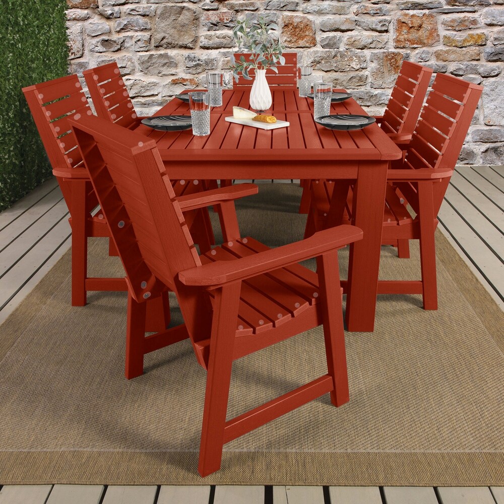 Weatherly 7 piece Outdoor Dining Set   42\