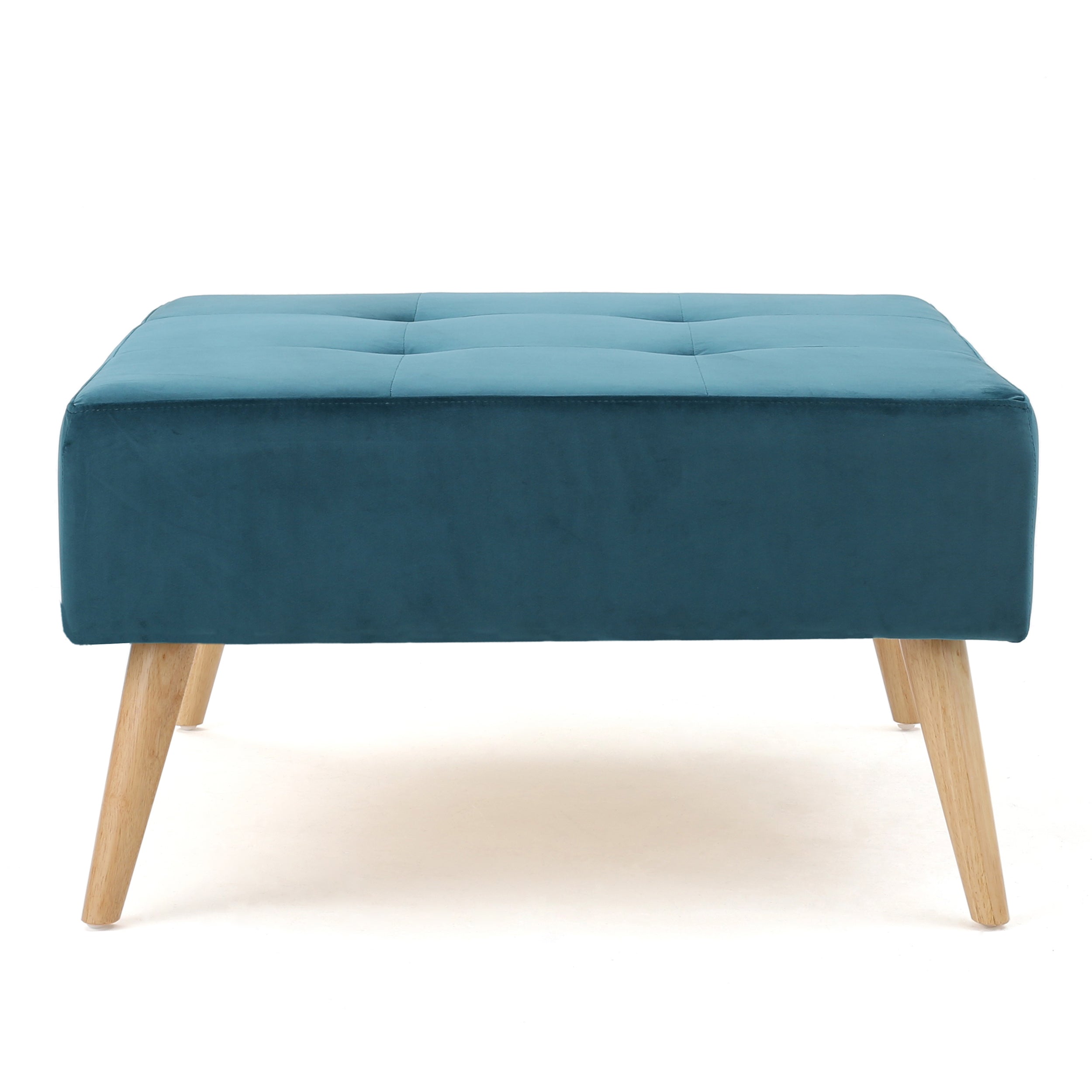 Coastwood Mid-Century Fabric Square Ottoman Coffee Table