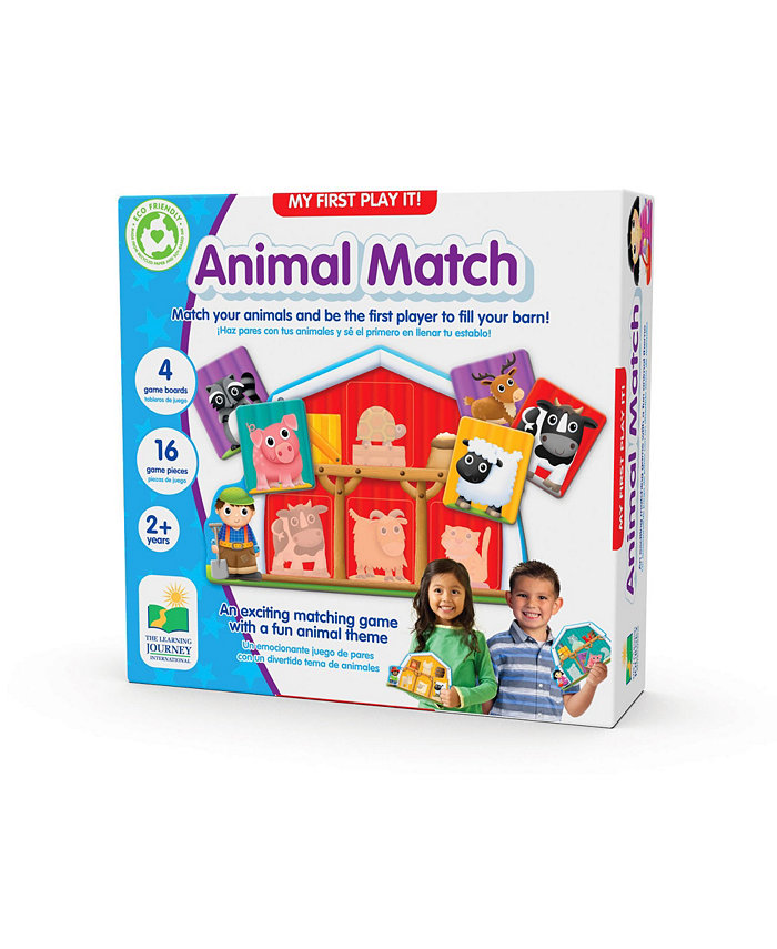 The Learning Journey My First Play It Animal Match - 4 Playing Boards and 16 Matching Game Pieces