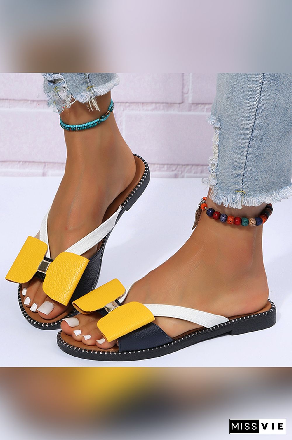 Summer Women Flip Flop Flat Sandals Wholesale