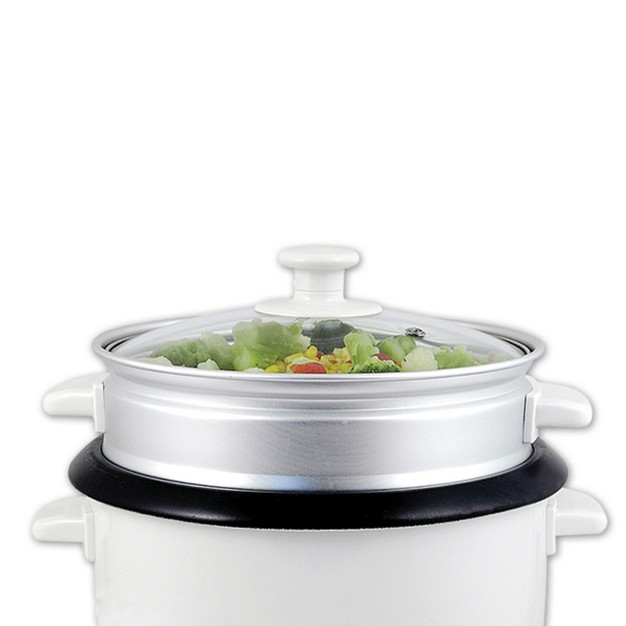 Better Chef 5 cup Rice Cooker With Food Steamer