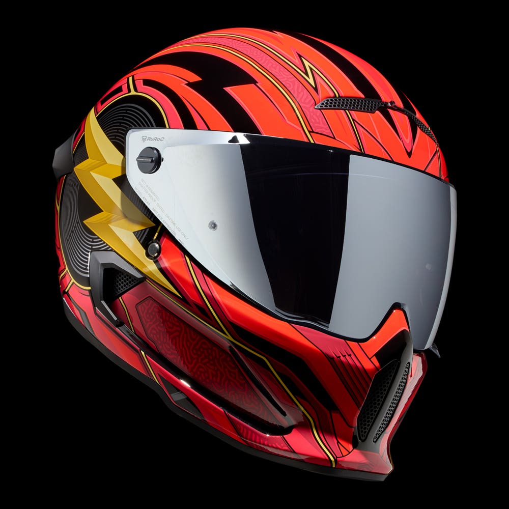 Ruroc |  ATLAS 4.0 The Flash | Full Face Bluetooth Motorcycle Helmet | Ruroc