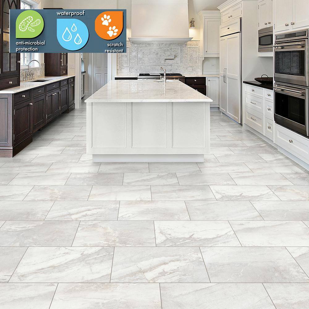 Lifeproof Gulfside Quartzite 12 MIL x 12 in. W x 24 in. L Click Lock Waterproof Vinyl Tile Flooring (23.8 sqftcase) I241802L