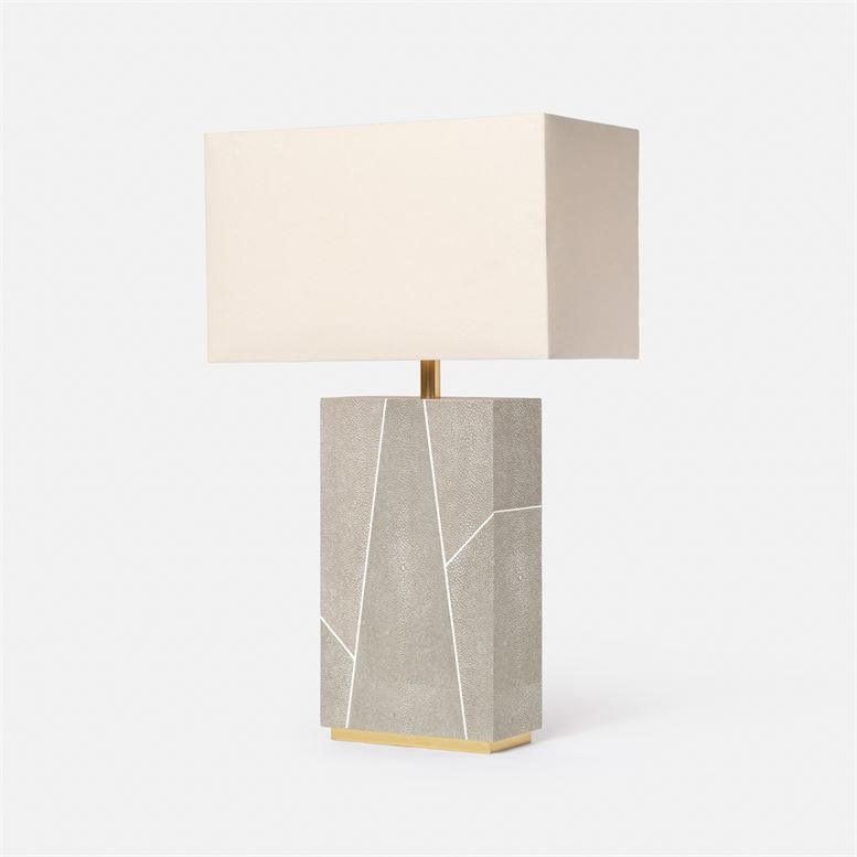 Breck Faux Shagreen Table Lamp