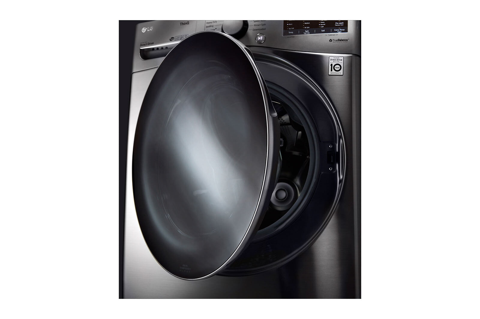 Lg WM3600HVA 4.5 Cu. Ft. Ultra Large Capacity Smart Wi-Fi Enabled Front Load Washer With Built-In Intelligence & Steam Technology