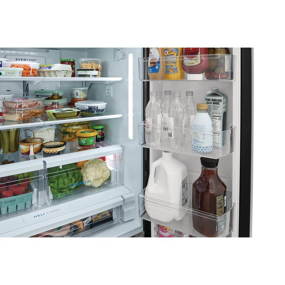 Frigidaire 27.8 Cu. Ft. French Door Refrigerator in Black Stainless Steel FRFS2823AD