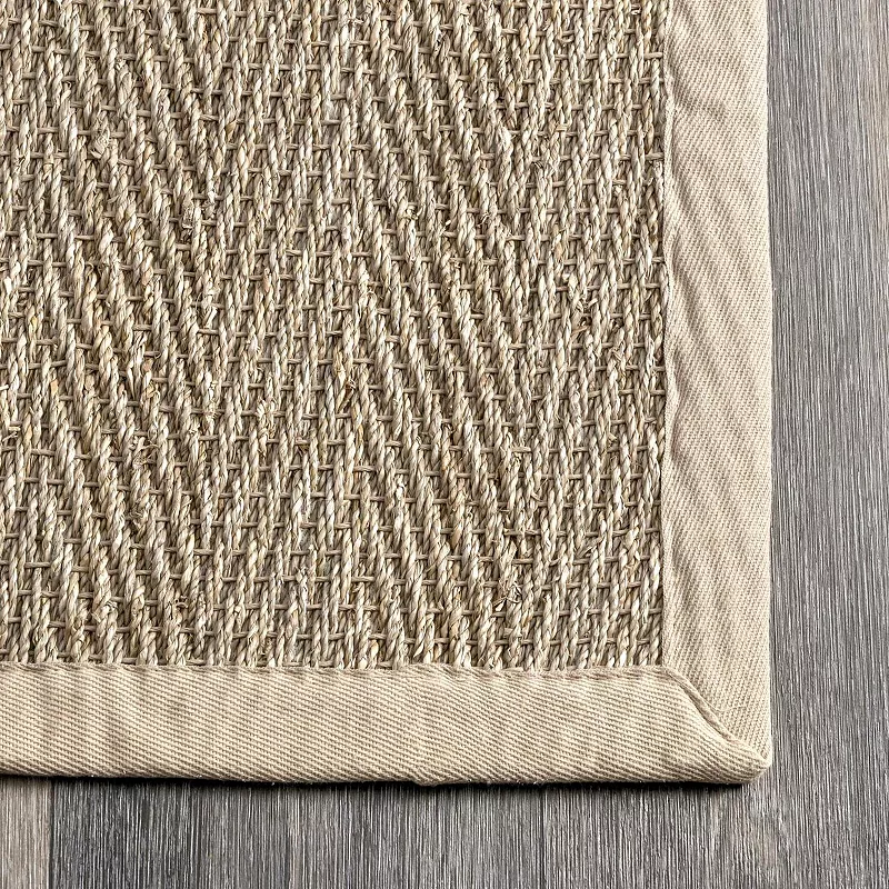 nuLOOM Larnaca Seagrass Herringbone Indoor/Outdoor Area Rug