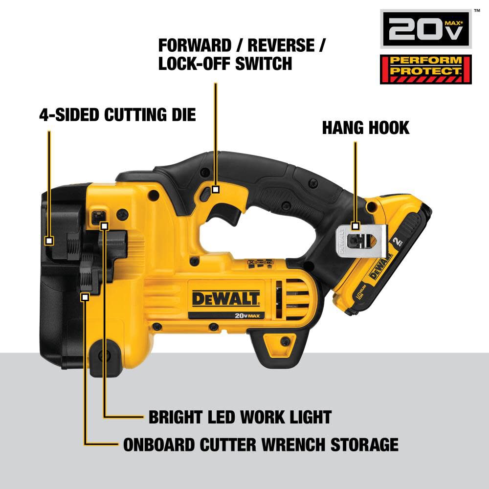 DEWALT 20 V MAX* Threaded Rod Cutter Kit DCS350D1 from DEWALT