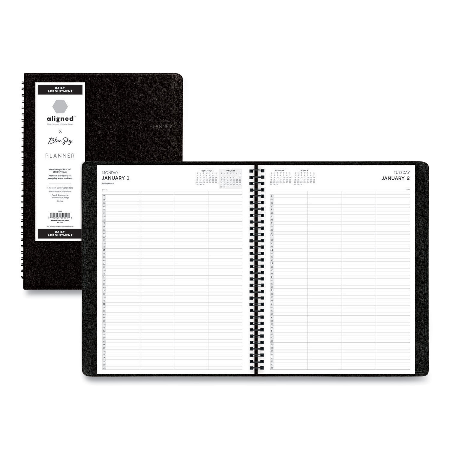 Aligned Daily Four-Person Appointment Planner by Blue Skyandreg; BLS123844