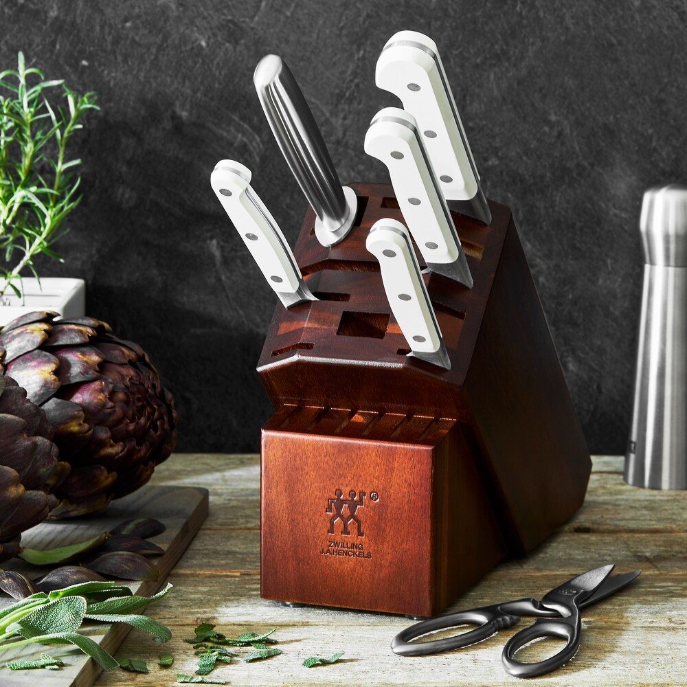 ZWILLING Pro Le Blanc 7 pc Knife Block Set