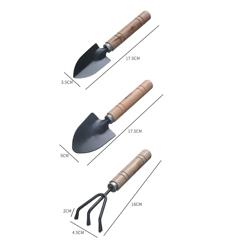 Durable Gardening Tools Set High Quality Flower Planting Tool Set 3 PCS Portable Mini Garden Hand Tool