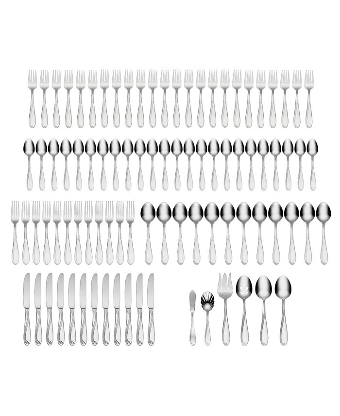 Oneida Cresta 90-Pc Flatware Set Service for 12