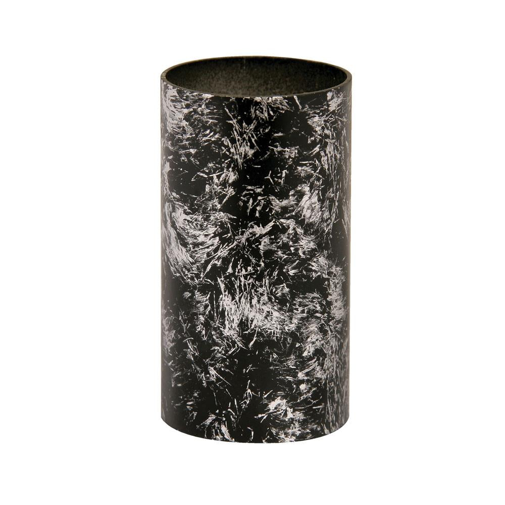 Oaks OA DRIP 05 BS Black Silver Metal Candle Drip Sleeve 33mm x 65mm