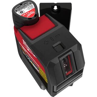 MW M12 12-Volt Lithium-Ion Cordless Green 125 ft. Cross Line and Plumb Points Laser Level and Alignment Target (Tool-Only) 3622-20-48-35-1111