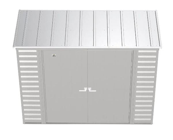 Arrow Select Steel Storage Shed, 8x4, Flute Grey