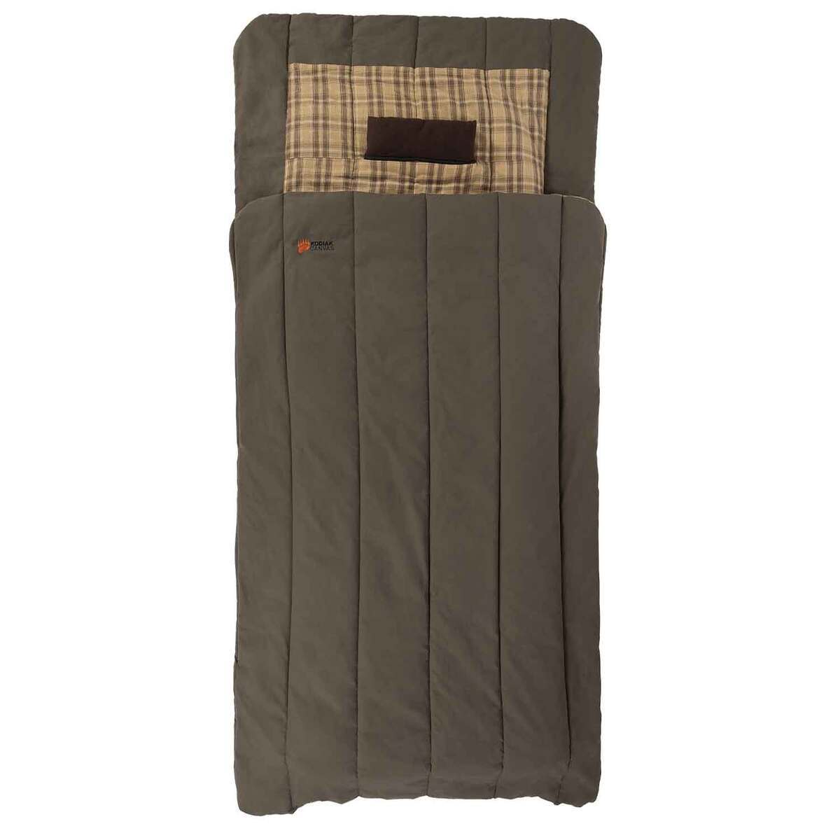 Kodiak Canvas Regular Booster Quilt  Brown  Brown 56in x 85in