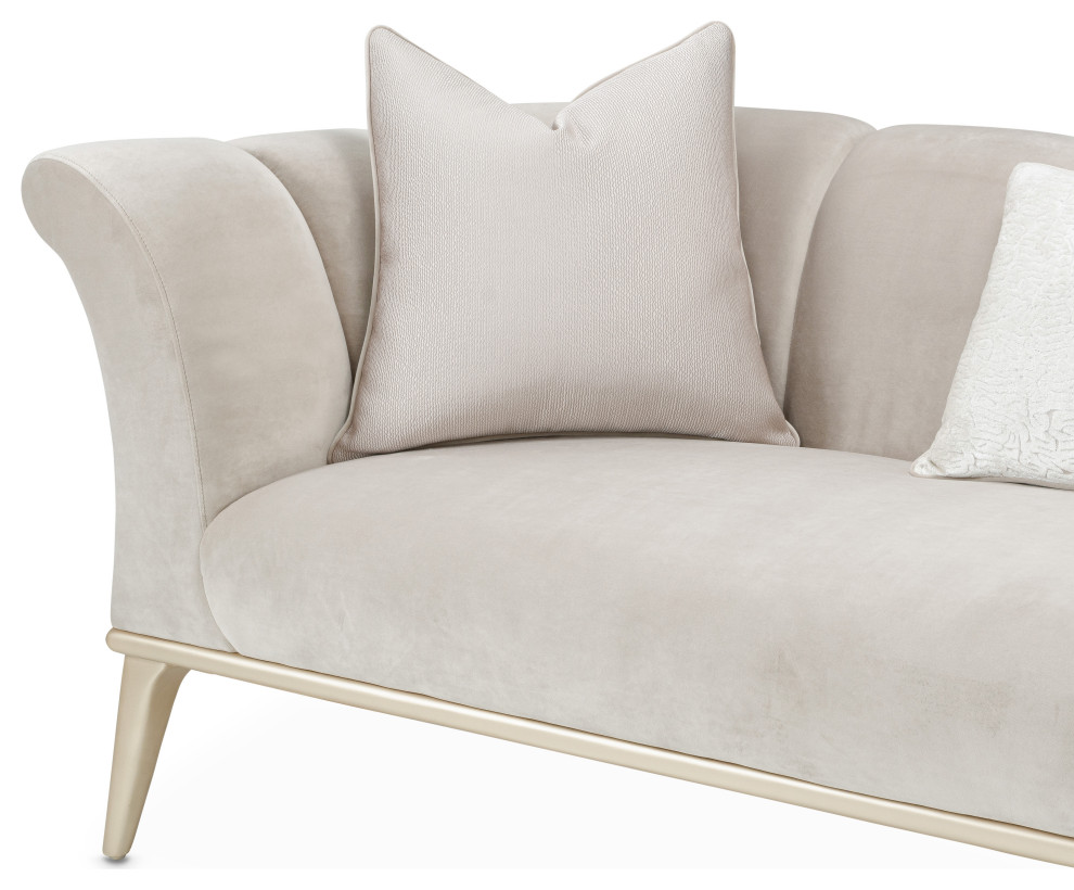 Yvette Sofa   Porcini/Champagne   Midcentury   Sofas   by HedgeApple  Houzz