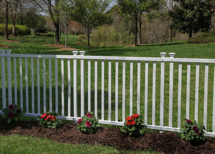 Baskenridge No-Dig Vinyl Fence Kit (36in x 42in) (2 Pack)