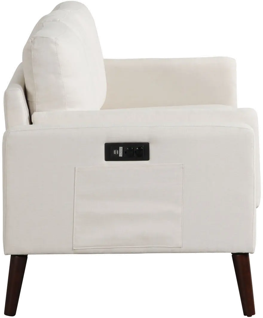 Corey Modern Cream Sofa