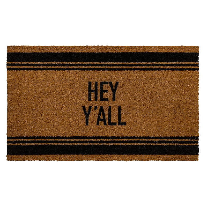 Sonoma Goods For Life® Hey Y'All Coir Doormat - 18'' x 30''