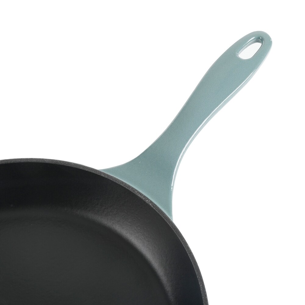 Cravings By Chrissy Teigen 11In Enameled Cast Iron Skillet in Green