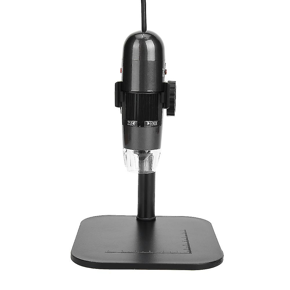 S04 8LED White Light 25X-600X USB Digital Microscope Instrument with Lifting Bracket <br>