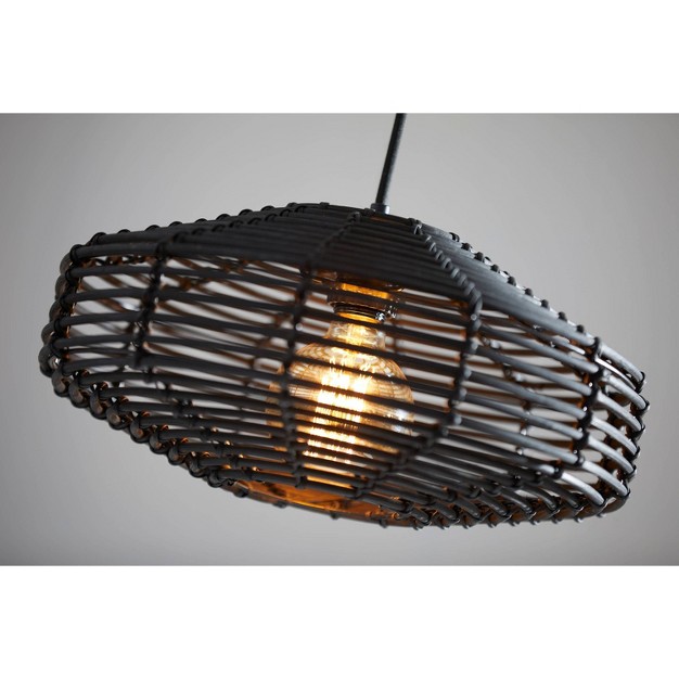 Kingston Pendant Ceiling Light Black Adesso