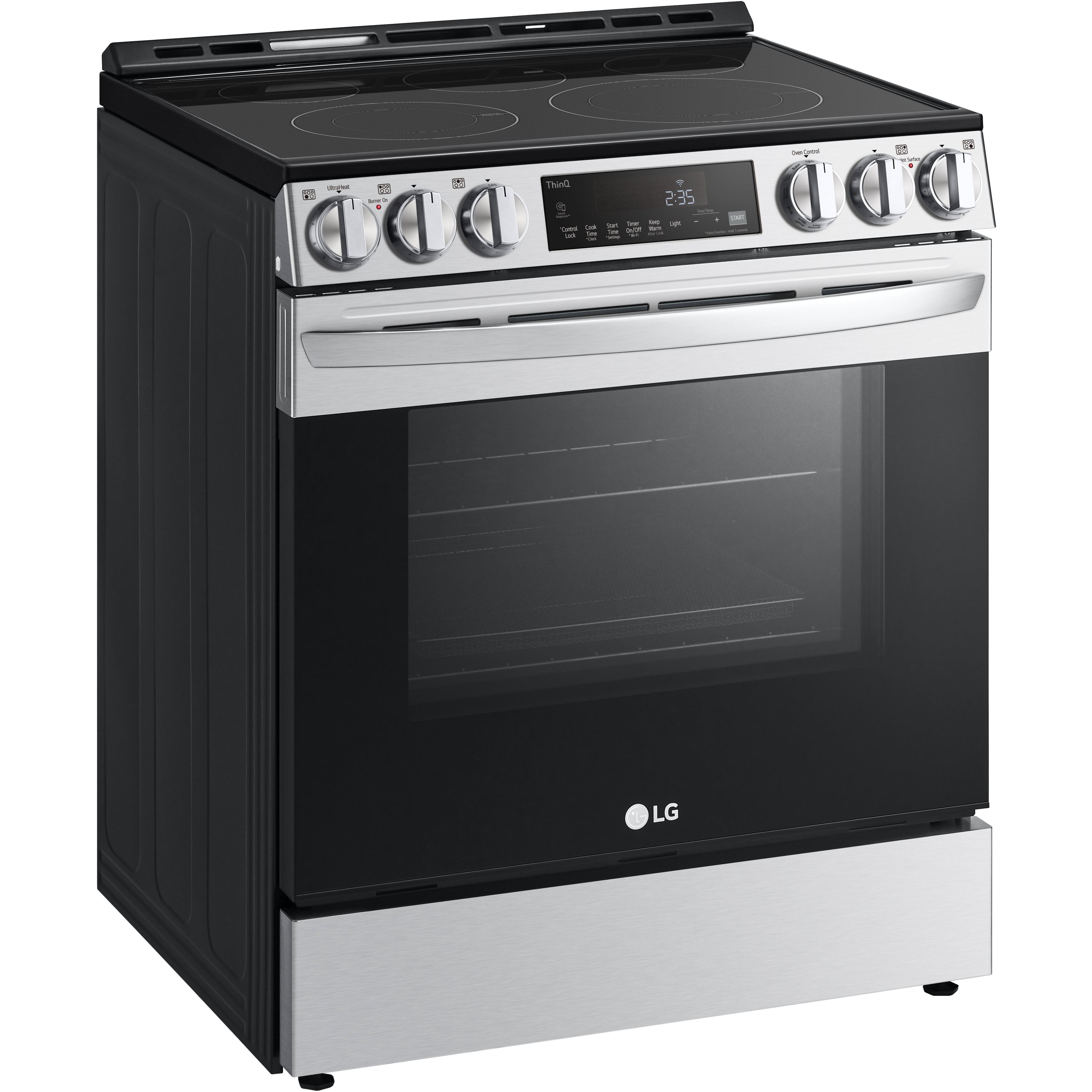 LG 30-inch Slide-in Electric Range with Air Fry Technology LSEL6333F