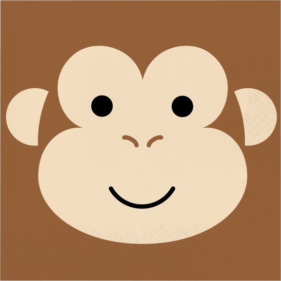 Creative Converting 346305 Monkey Napkins