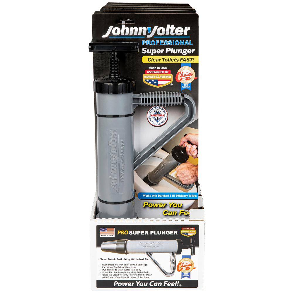 Johnny Jolter PRO Power Toilet Plunger JJR-304