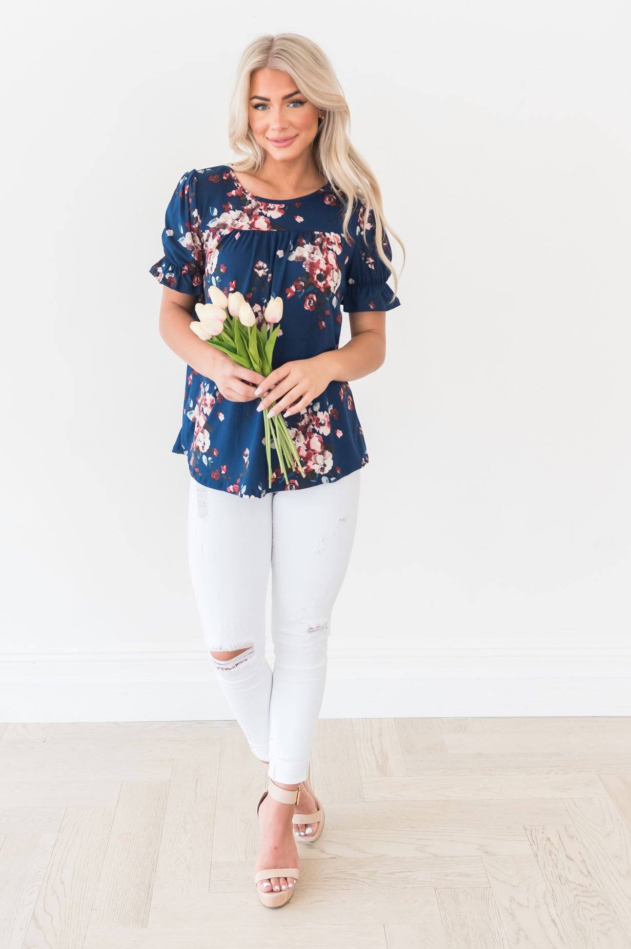 Believe in Forever Modest Blouse