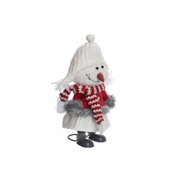 Bobble Christmas Xmas Snowgirl Small