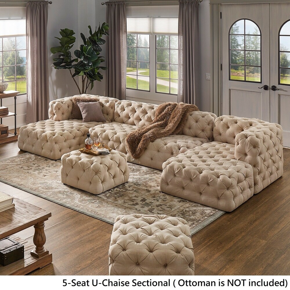 Knightsbridge II Chesterfield U shape Sectional by iNSPIRE Q Artisan