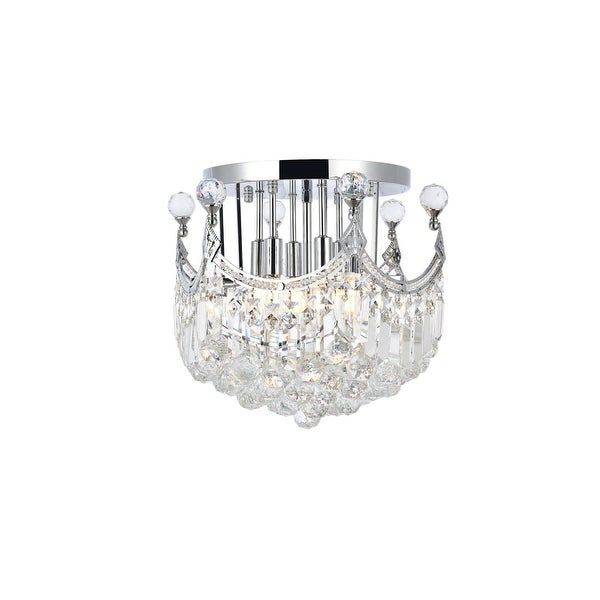 Elegant Lighting V8949F16/RC Corona 6 Light 16 Wide Semi-Flush Bowl