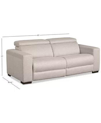 Furniture Nevio 82 2-Pc. Fabric Sofa