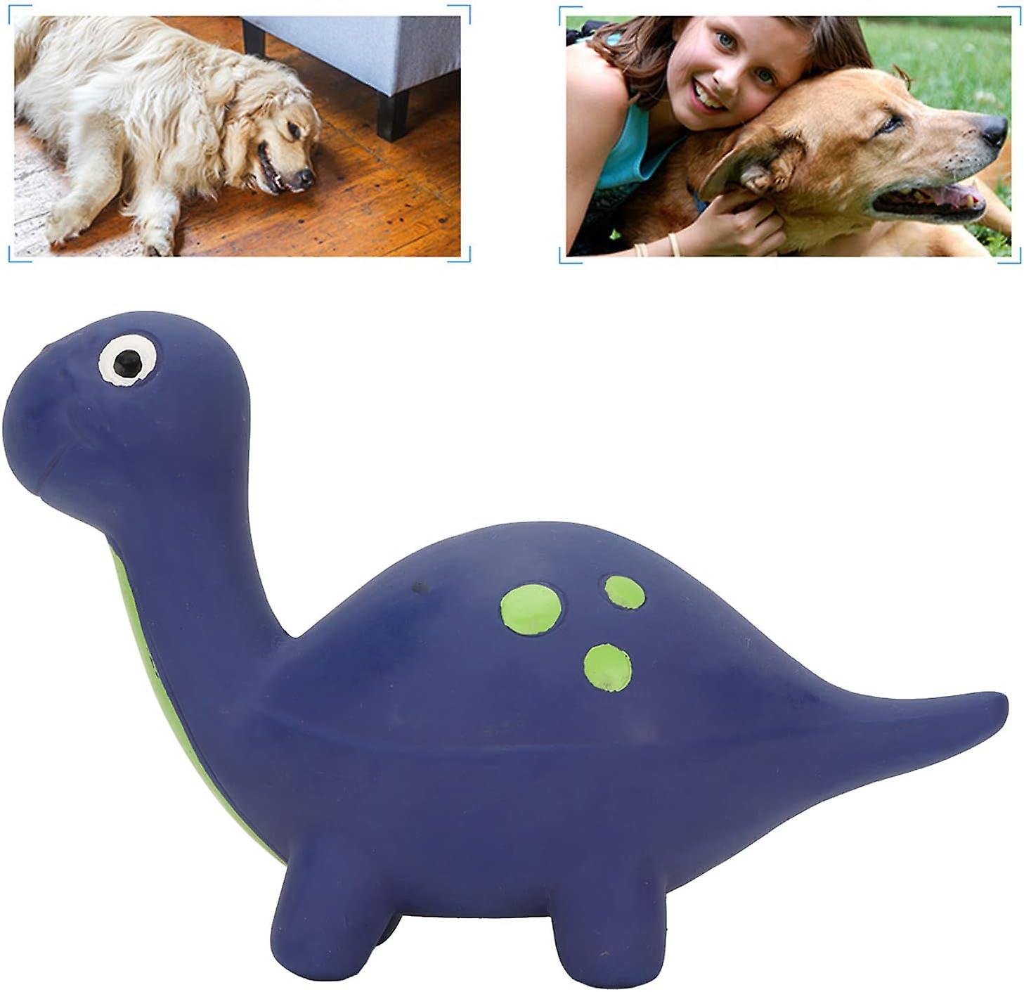 Squeaky Dinosaur Dog Squeaky Dinosaur Dog Toy Cute Cartoon Palatable Bite Resistant Dog Squeaky Toys Relieve Anxiety Interactive Squeaky Animal Dog To