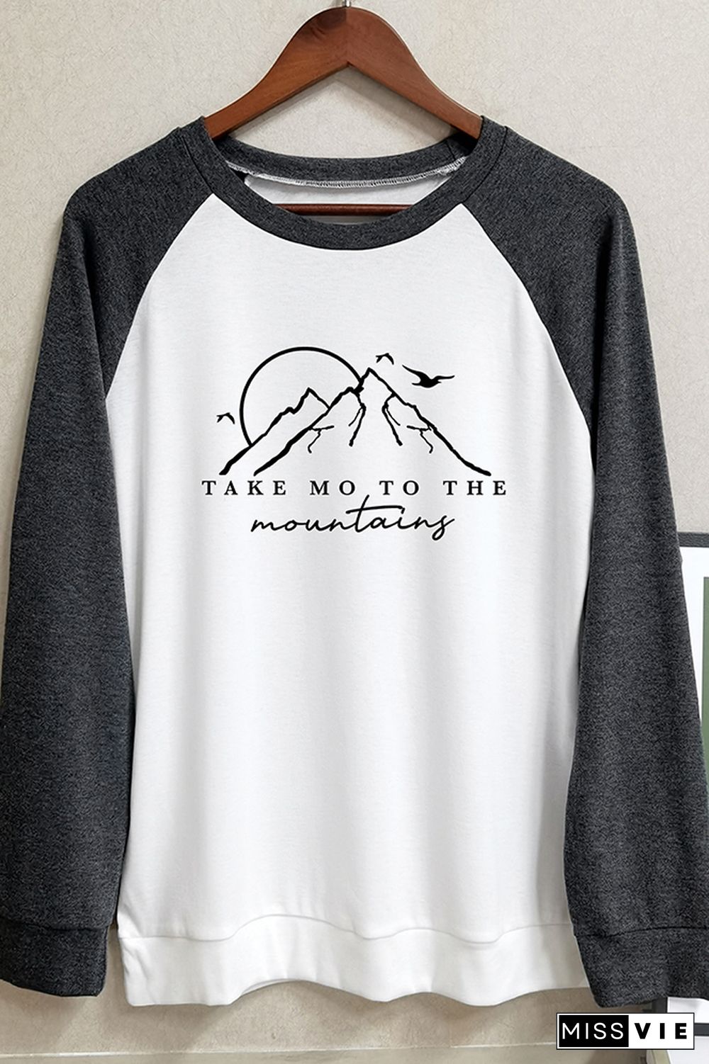 Take Me to the Mountains Long Sleeve Graphic Tee Wholesale