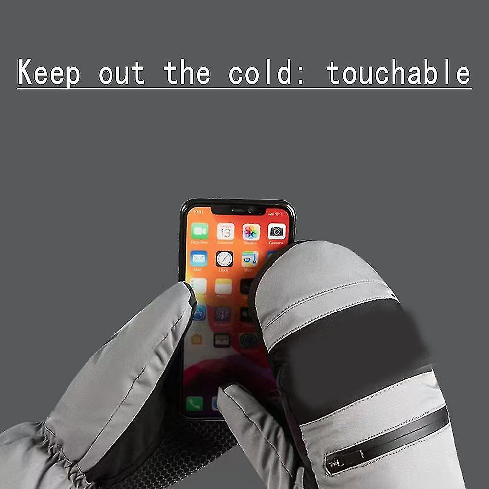 Winter Sheepskin Gloves， Warm Touch Screen Messaging Gloves With Cashmere Lining