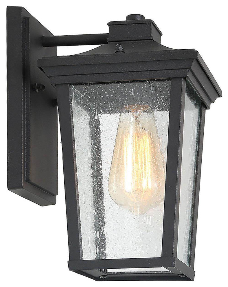 LNC 1 Light Farmhouse Black Outdoor Sconces Wall Lighting  Outdoor Lantern   Transitional   Outdoor Wall Lights And Sconces   by LNC  Houzz